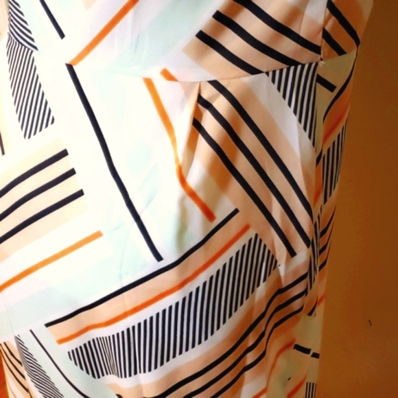 ANN TAYLOR MULTI SLEEVELESS DRESS SZ 4 - Picture 5 of 12